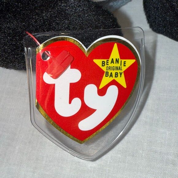 Vintage Ty Beanie Babies Aquatic Trio – Goldie 1993, Crunch 1996 & Waves 1996 – - Picture 13 of 16